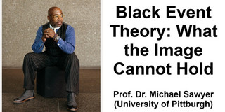 Header for the lecture, includes a picture of Michael Sawyer and the title of the talk