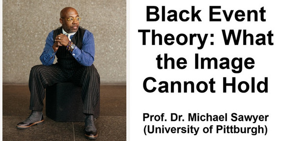 Header for the lecture, includes a picture of Michael Sawyer and the title of the talk