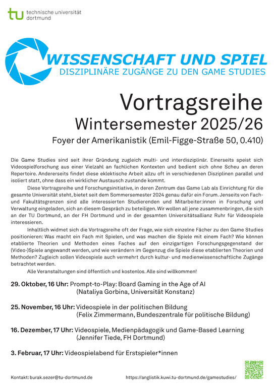 Poster for the lecture series